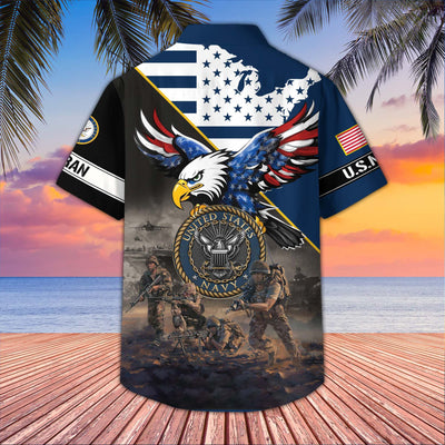 Premium US Veterans Hawaiian Shirt, Gifts For US Veterans, Gifts On Father's Day, Armed Forces Day, Veterans Day.