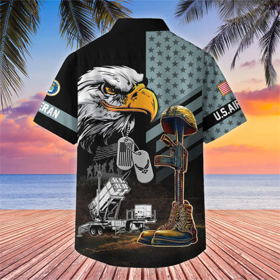 Premium US Veterans Hawaiian Shirt, Gifts For US Veterans, Gifts On Father's Day, Armed Forces Day, Veterans Day.