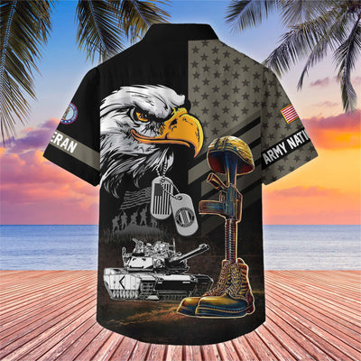 Premium US Veterans Hawaiian Shirt, Gifts For US Veterans, Gifts On Father's Day, Armed Forces Day, Veterans Day.