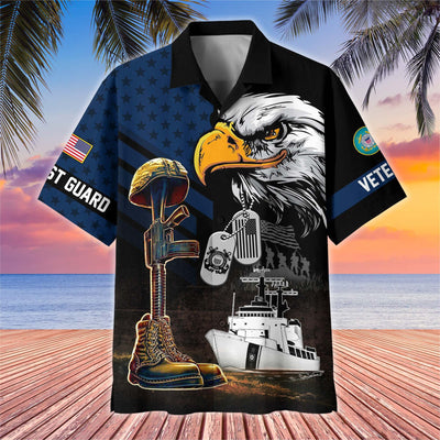 Premium US Veterans Hawaiian Shirt, Gifts For US Veterans, Gifts On Father's Day, Armed Forces Day, Veterans Day.
