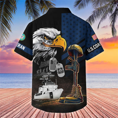 Premium US Veterans Hawaiian Shirt, Gifts For US Veterans, Gifts On Father's Day, Armed Forces Day, Veterans Day.