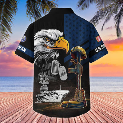 Premium US Veterans Hawaiian Shirt, Gifts For US Veterans, Gifts On Father's Day, Armed Forces Day, Veterans Day.