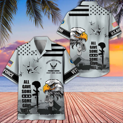 Premium US Veterans Hawaiian Shirt, Gifts For US Veterans, Gifts On Father's Day, Armed Forces Day, Veterans Day.
