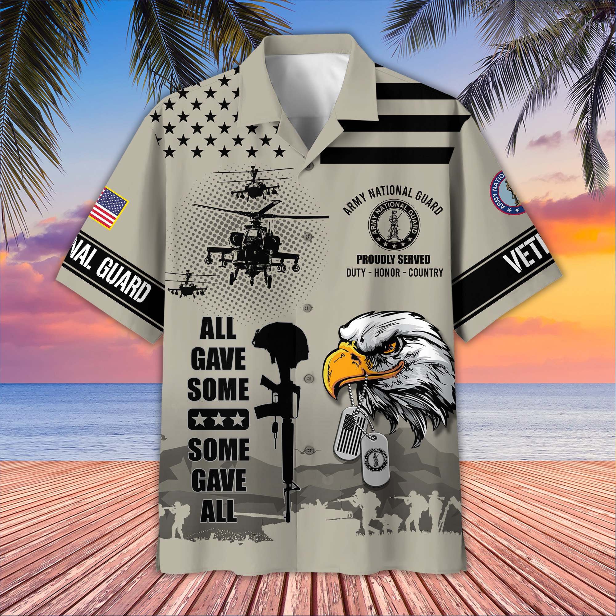 Premium US Veterans Hawaiian Shirt, Gifts For US Veterans, Gifts On Father's Day, Armed Forces Day, Veterans Day.