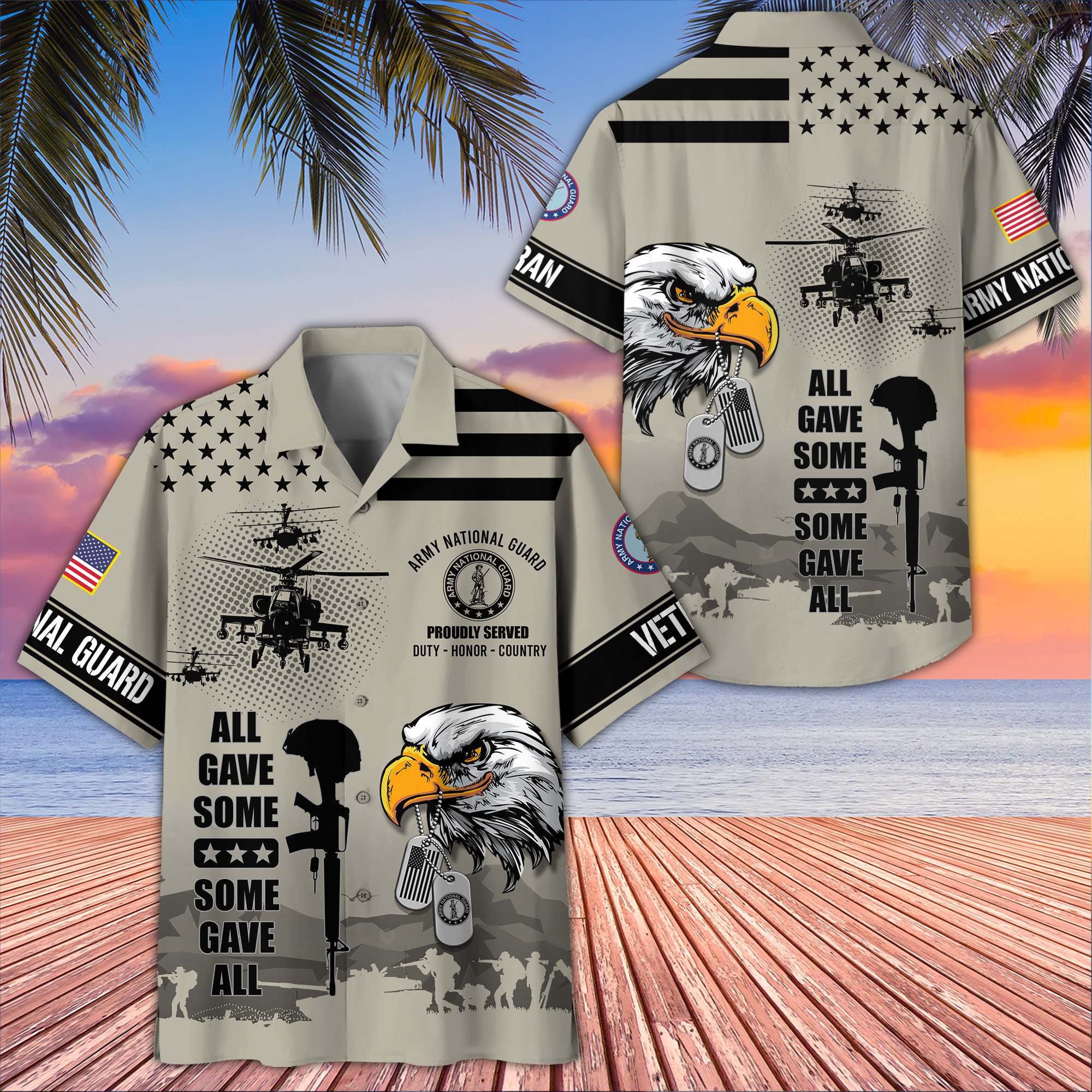 Premium US Veterans Hawaiian Shirt, Gifts For US Veterans, Gifts On Father's Day, Armed Forces Day, Veterans Day.