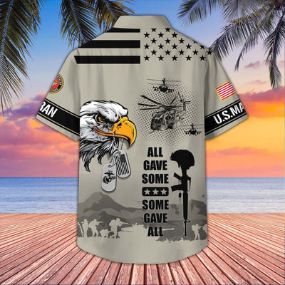 Premium US Veterans Hawaiian Shirt, Gifts For US Veterans, Gifts On Father's Day, Armed Forces Day, Veterans Day.