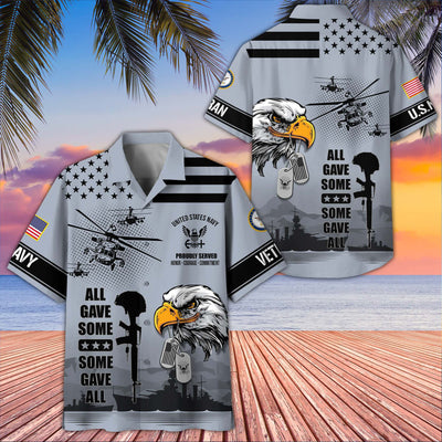 Premium US Veterans Hawaiian Shirt, Gifts For US Veterans, Gifts On Father's Day, Armed Forces Day, Veterans Day.
