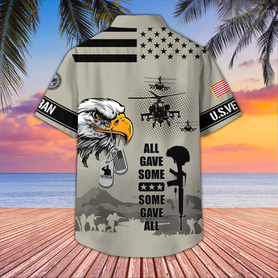 Premium US Veterans Hawaiian Shirt, Gifts For US Veterans, Gifts On Father's Day, Armed Forces Day, Veterans Day.