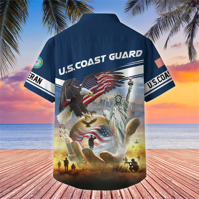 Premium US Veterans Hawaiian Shirt, Gifts For US Veterans, Gifts On Father's Day, Armed Forces Day, Veterans Day.