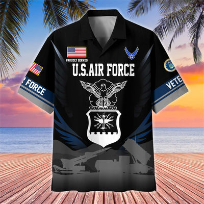 Premium US Veterans Hawaiian Shirt, Gifts For US Veterans, Gifts On Father's Day, Armed Forces Day, Veterans Day.