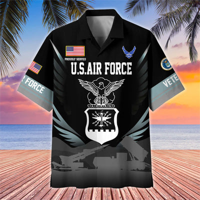 Premium US Veterans Hawaiian Shirt, Gifts For US Veterans, Gifts On Father's Day, Armed Forces Day, Veterans Day.