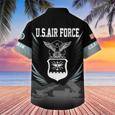 Premium US Veterans Hawaiian Shirt, Gifts For US Veterans, Gifts On Father's Day, Armed Forces Day, Veterans Day.