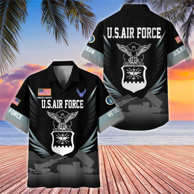 Premium US Veterans Hawaiian Shirt, Gifts For US Veterans, Gifts On Father's Day, Armed Forces Day, Veterans Day.