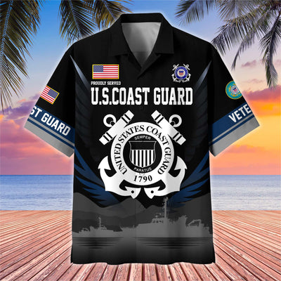 Premium US Veterans Hawaiian Shirt, Gifts For US Veterans, Gifts On Father's Day, Armed Forces Day, Veterans Day.