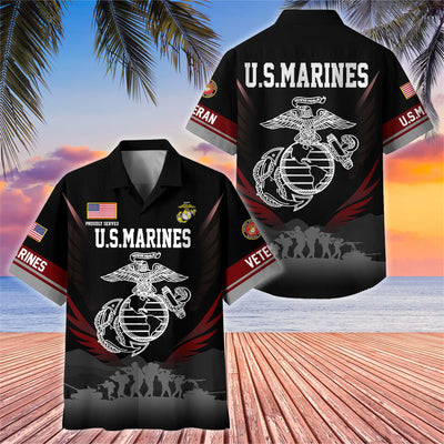 Premium US Veterans Hawaiian Shirt, Gifts For US Veterans, Gifts On Father's Day, Armed Forces Day, Veterans Day.