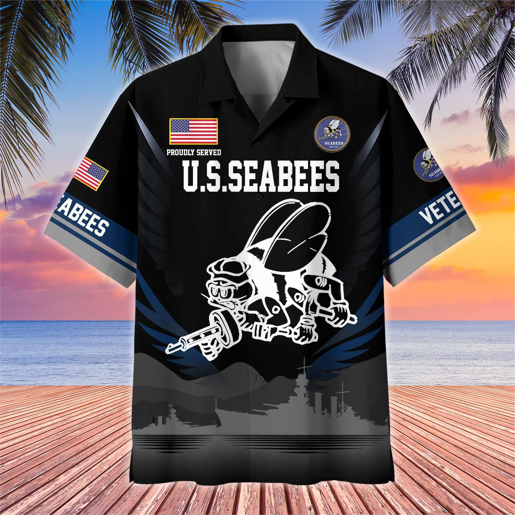 Premium US Veterans Hawaiian Shirt, Gifts For US Veterans, Gifts On Father's Day, Armed Forces Day, Veterans Day.