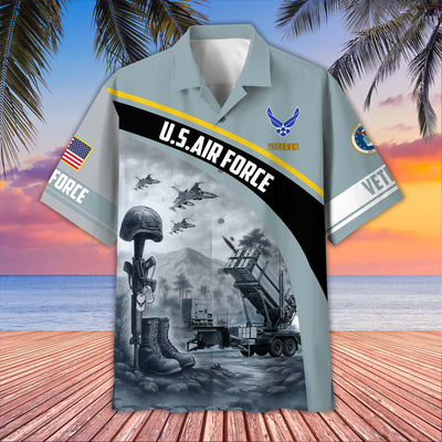 Premium US Veterans Hawaiian Shirt, Gifts For US Veterans, Gifts On Father's Day, Armed Forces Day, Veterans Day.