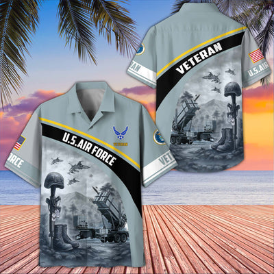 Premium US Veterans Hawaiian Shirt, Gifts For US Veterans, Gifts On Father's Day, Armed Forces Day, Veterans Day.