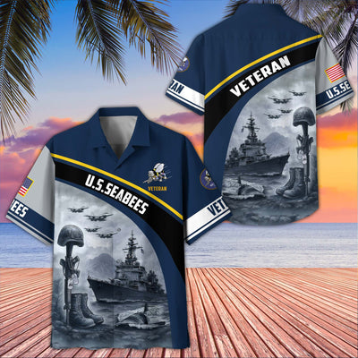 Premium US Veterans Hawaiian Shirt, Gifts For US Veterans, Gifts On Father's Day, Armed Forces Day, Veterans Day.