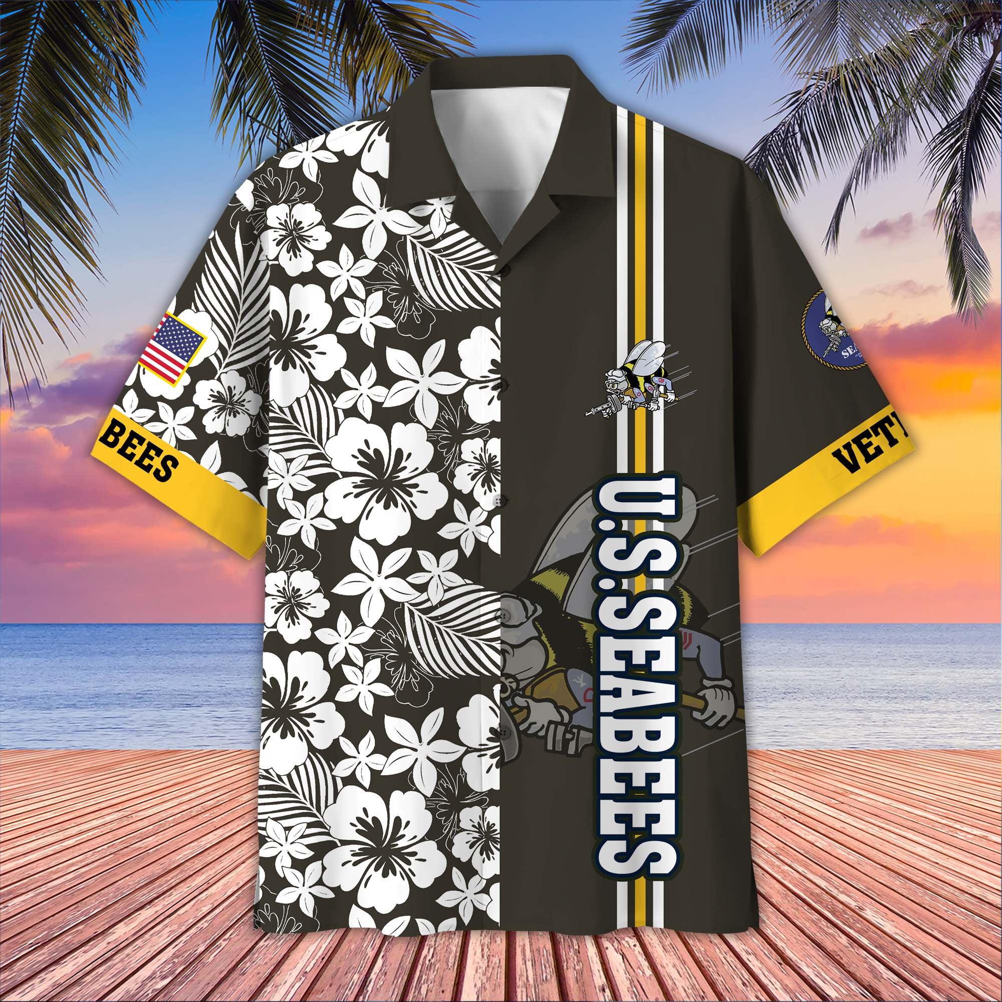 Premium US Seabees Hawaiian Shirt