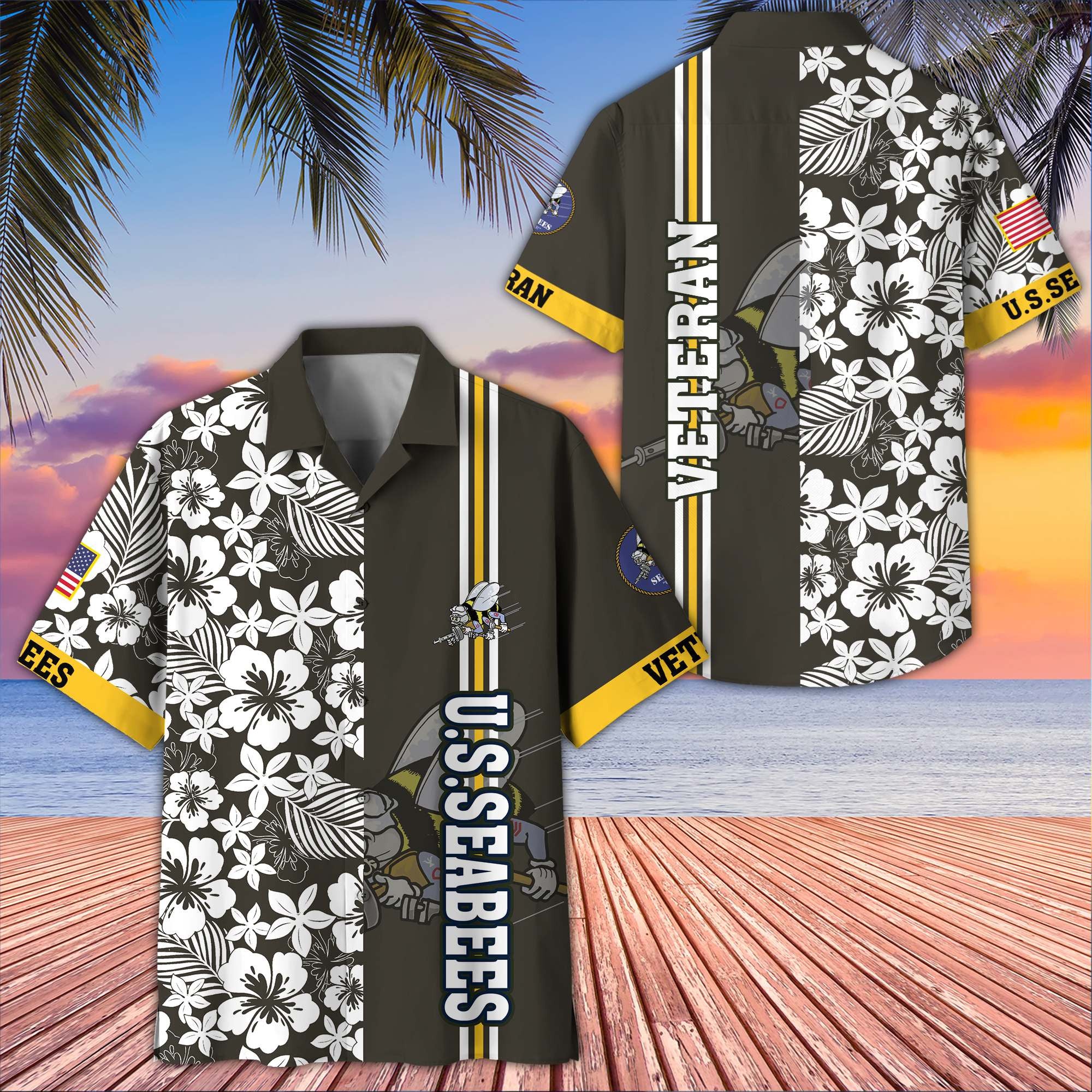 Premium US Seabees Hawaiian Shirt