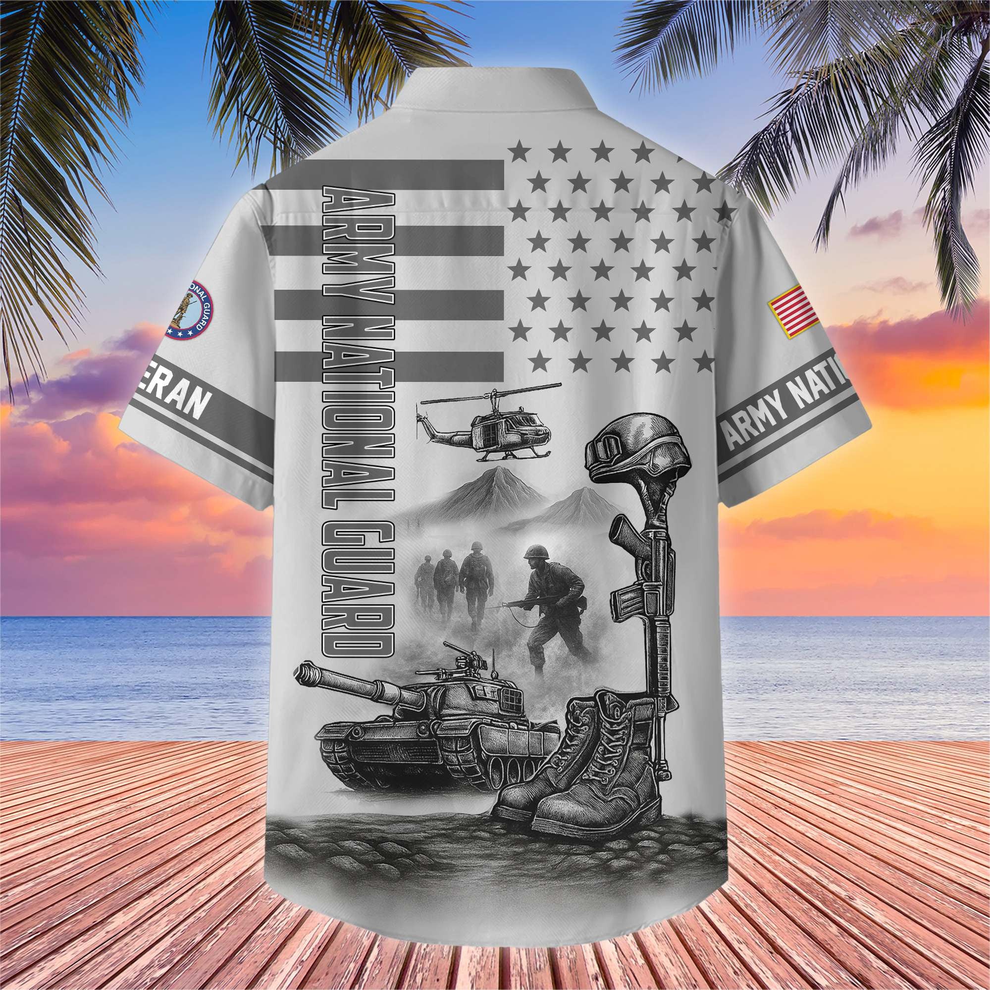 Premium US Veterans Hawaiian Shirt, Gifts For US Veterans, Gifts On Father's Day, Armed Forces Day, Veterans Day.