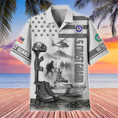 Premium US Veterans Hawaiian Shirt, Gifts For US Veterans, Gifts On Father's Day, Armed Forces Day, Veterans Day.