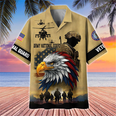 Premium US Veterans Hawaiian Shirt, Gifts For US Veterans, Gifts On Father's Day, Armed Forces Day, Veterans Day.