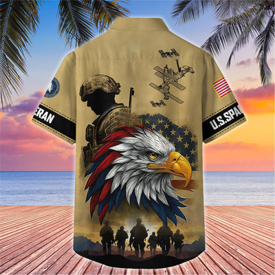 Premium US Veterans Hawaiian Shirt, Gifts For US Veterans, Gifts On Father's Day, Armed Forces Day, Veterans Day.