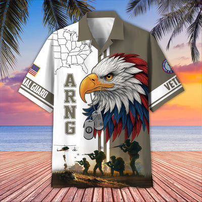 Premium US Veterans Hawaiian Shirt, Gifts For US Veterans, Gifts On Father's Day, Armed Forces Day, Veterans Day.