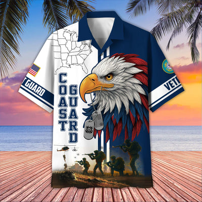 Premium US Veterans Hawaiian Shirt, Gifts For US Veterans, Gifts On Father's Day, Armed Forces Day, Veterans Day.