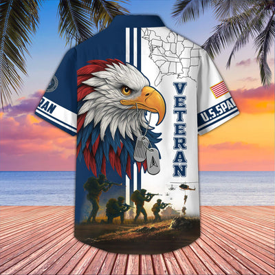 Premium US Veterans Hawaiian Shirt, Gifts For US Veterans, Gifts On Father's Day, Armed Forces Day, Veterans Day.