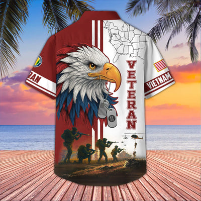 Premium US Veterans Hawaiian Shirt, Gifts For US Veterans, Gifts On Father's Day, Armed Forces Day, Veterans Day.