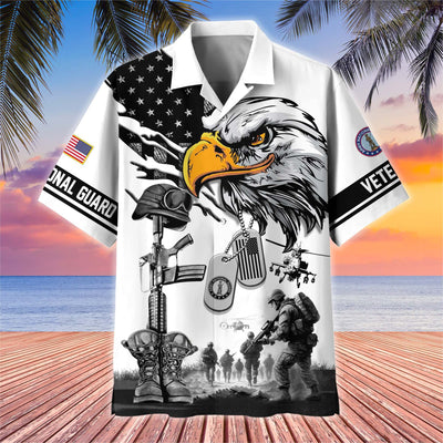 Premium US Veterans Hawaiian Shirt, Gifts For US Veterans, Gifts On Armed Forces Day, Independence Day, Veterans Day.