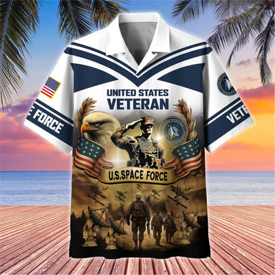 Premium US Veterans Hawaiian Shirt, Gifts For US Veterans, Gifts On Independence Day, Veterans Day.