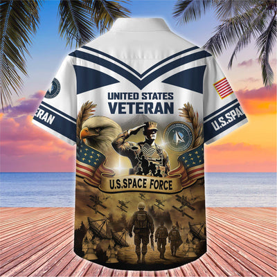 Premium US Veterans Hawaiian Shirt, Gifts For US Veterans, Gifts On Independence Day, Veterans Day.