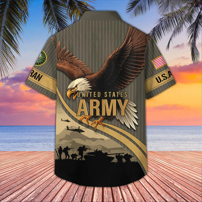 Premium US Veterans Hawaiian Shirt, Gifts For US Veterans, Gifts On Independence Day, Veterans Day.