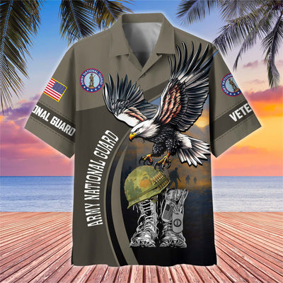Premium US Veterans Hawaiian Shirt, Gifts For US Veterans, Gifts On Independence Day, Veterans Day.