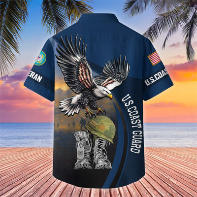 Premium US Veterans Hawaiian Shirt, Gifts For US Veterans, Gifts On Independence Day, Veterans Day.