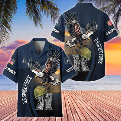 Premium US Veterans Hawaiian Shirt, Gifts For US Veterans, Gifts On Independence Day, Veterans Day.