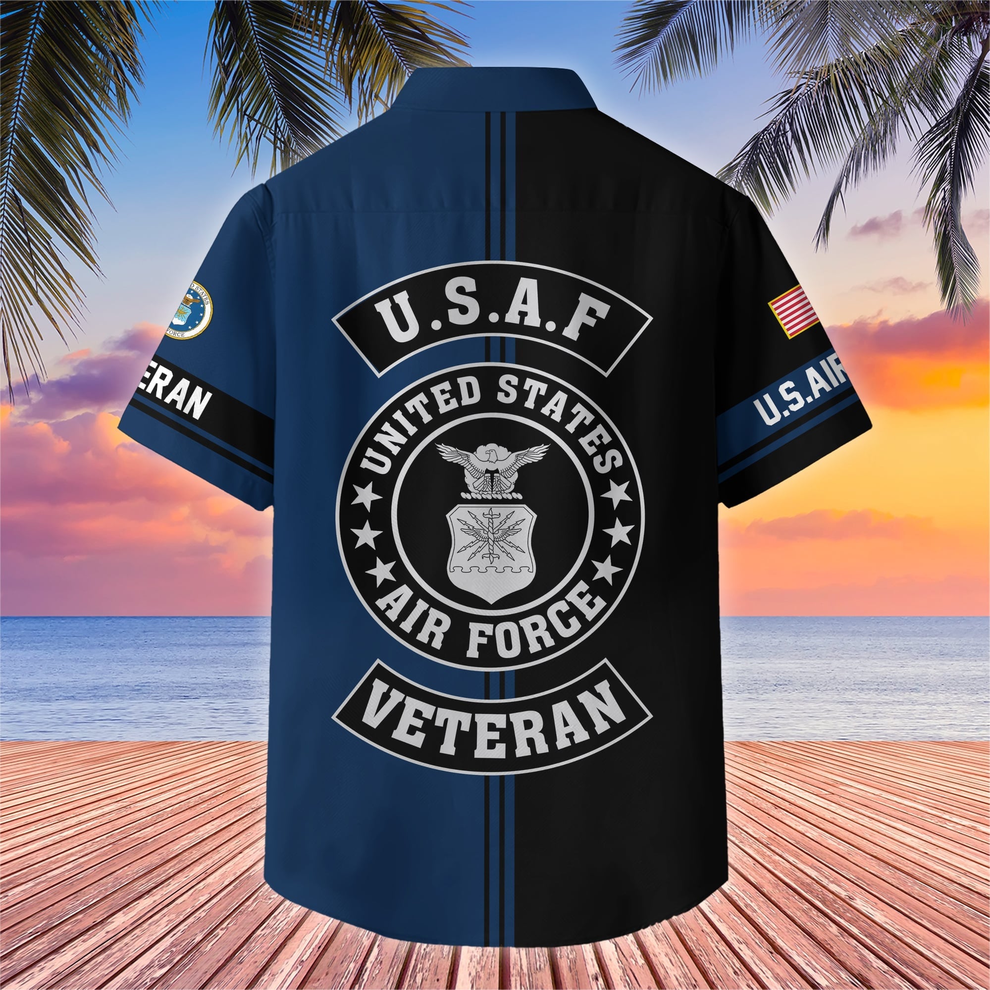 Premium US Veterans Hawaiian Shirt With Pocket, Gifts For US Veterans, Gifts On Independence Day, Veterans Day.