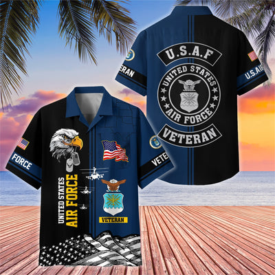 Premium US Veterans Hawaiian Shirt With Pocket, Gifts For US Veterans, Gifts On Independence Day, Veterans Day.