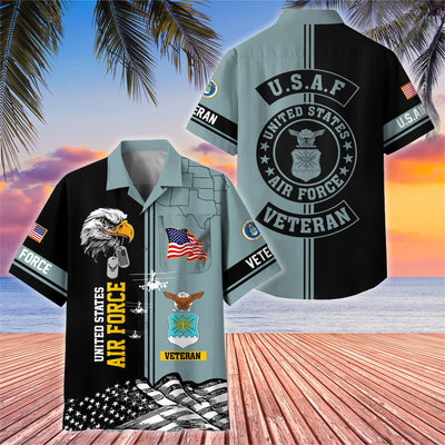Premium US Veterans Hawaiian Shirt With Pocket, Gifts For US Veterans, Gifts On Independence Day, Veterans Day.