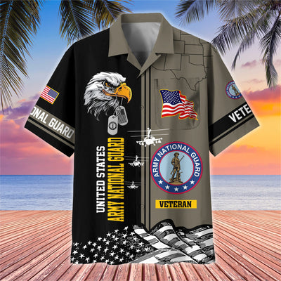 Premium US Veterans Hawaiian Shirt With Pocket, Gifts For US Veterans, Gifts On Independence Day, Veterans Day.
