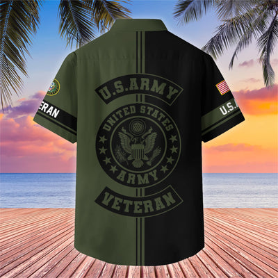 Premium US Veterans Hawaiian Shirt With Pocket, Gifts For US Veterans, Gifts On Independence Day, Veterans Day.
