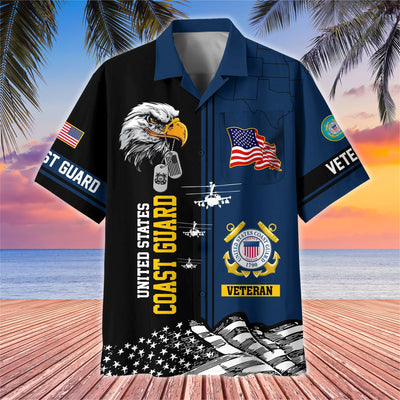 Premium US Veterans Hawaiian Shirt With Pocket, Gifts For US Veterans, Gifts On Independence Day, Veterans Day.