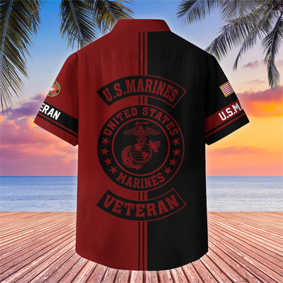 Premium US Veterans Hawaiian Shirt With Pocket, Gifts For US Veterans, Gifts On Independence Day, Veterans Day.