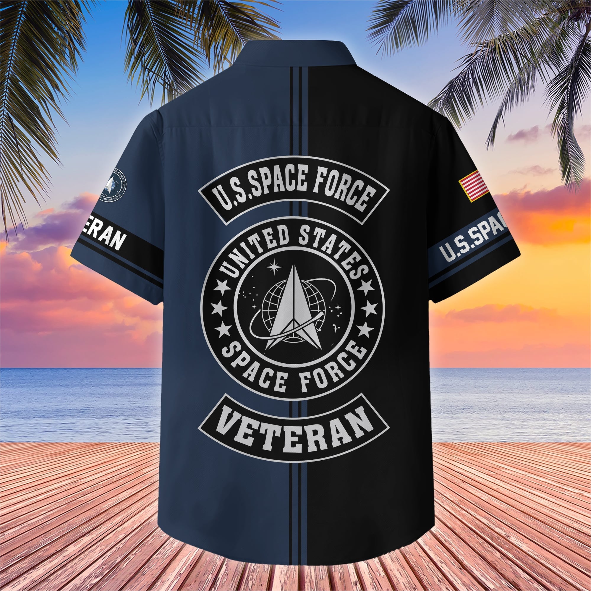 Premium US Veterans Hawaiian Shirt With Pocket, Gifts For US Veterans, Gifts On Independence Day, Veterans Day.
