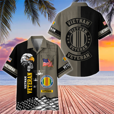 Premium US Veterans Hawaiian Shirt With Pocket, Gifts For US Veterans, Gifts On Independence Day, Veterans Day.