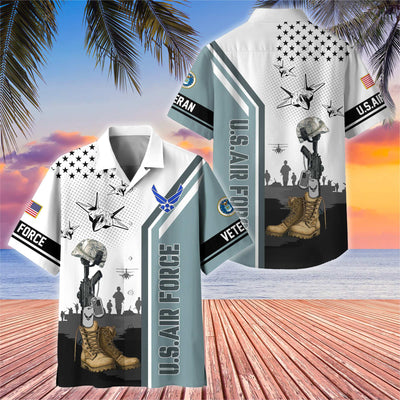 Premium US Veterans Hawaiian Shirt, Gifts For US Veterans, Gifts On Veterans Day.